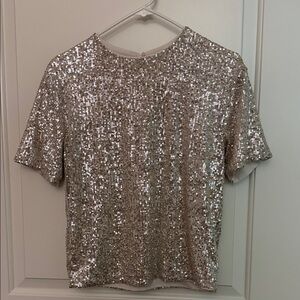 H&M Silver Sequin Women's Top